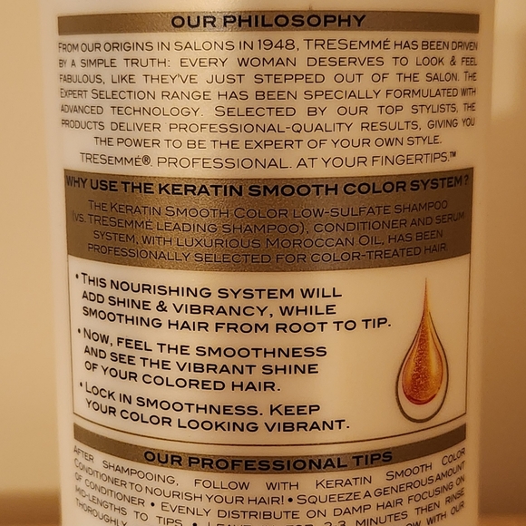 TRESemmé Expert Selection Keratin Smooth Color Conditioner - Picture 4 of 5